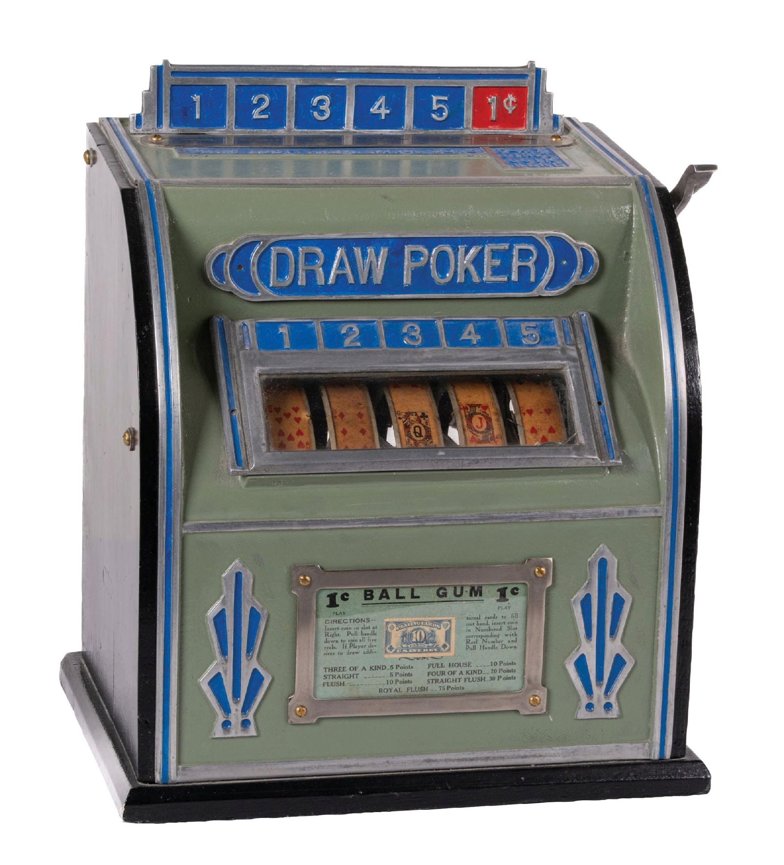 1¢ NATIONAL DRAW POKER TRADE STIMULATOR (1 of 6)