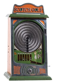 1¢ PACE MFG. CO. "SCOTCH GOLF" SPIRAL COUNTERTOP ARCADE GAME