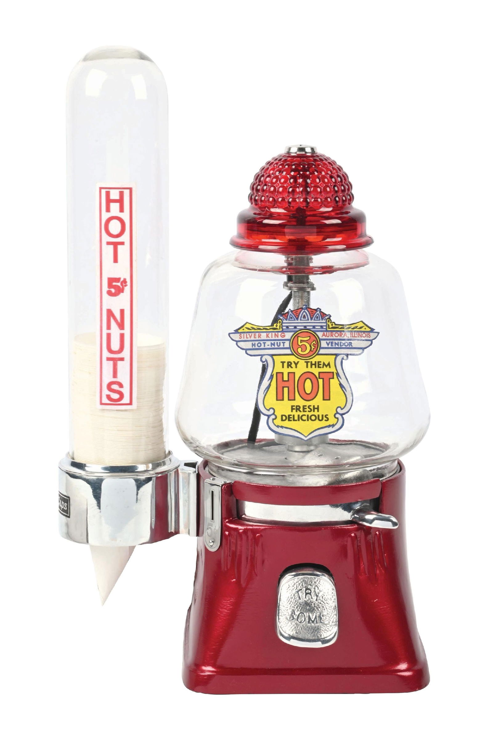 5¢ SILVER KING HOT NUT VENDING MACHINE (1 of 4)