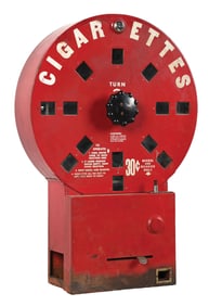 30¢ DIAL A SMOKE CIGARETTE VENDING MACHINE