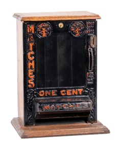 1¢ SAFETY BOXED MATCHES VENDING MACHINE