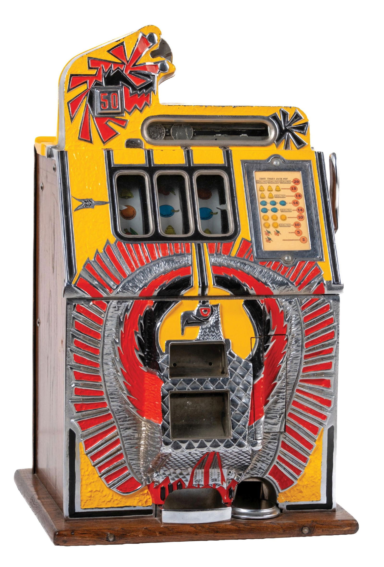 50¢ MILLS WAR EAGLE SLOT MACHINE (1 of 5)