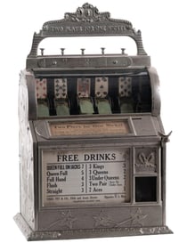 5¢ MILLS NOVELTY CO. DRAW POKER TRADE STIMULATOR