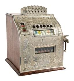 5¢ MILLS NOVELTY CO. CHECK-BOY CIGAR TRADE STIMULATOR