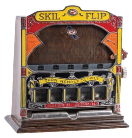 1¢ PACE MFG. "SKIL FLIP" COIN DROP POCKET TRADE STIMULATOR