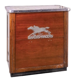 5¢ BAKERS PACERS HORSE RACE ARCADE MACHINE