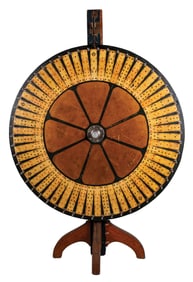 H.C. EVANS POKER GAMBLING WHEEL W/ ORIGINAL CASE