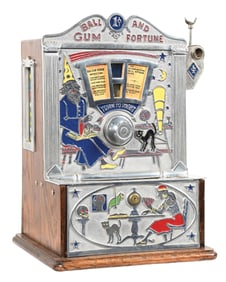 1¢ O.D. JENNINGS "THE COMET" FORTUNE TELLER ARCADE MACHINE