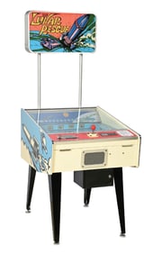 25¢ SEGA LUNAR RESCUE ARCADE MACHINE