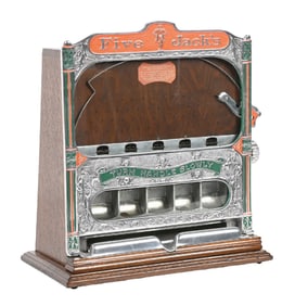 1¢ ROCK-OLA FIVE JACKS COUNTER POCKET SLOT MACHINE