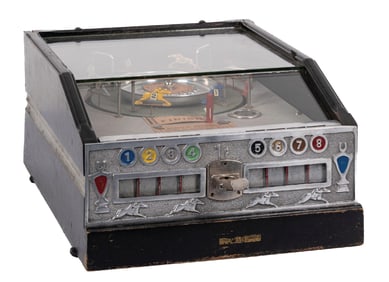 ADLEE NOVELTY CO. 1¢ KINGS HORSES COUNTERTOP ARCADE GAME