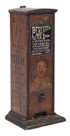 RARE 1¢ "PERFECTO" GUM & FORTUNE VENDING MACHINE