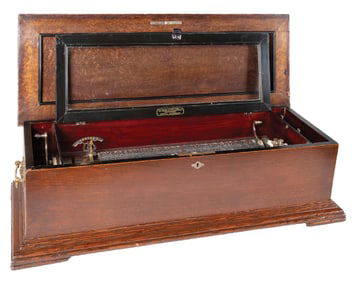 GEORGE BAKER & CO. CYLINDER MUSIC BOX