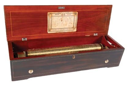 19TH CENTURY SWISS PIANO FORTE MUSIC BOX