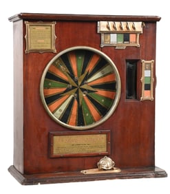 5¢ PAUPA & HOCHREIM "COLOR MATCH" COUNTER WHEEL SLOT MACHINE