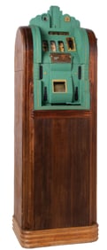 10¢ MILLS NOVELTY CO. EXTRAORDINARY "SILENT" SLOT MACHINE CONSOLE