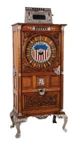 MILLS DEWEY UPRIGHT SLOT MACHINE