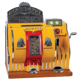 5¢ BALLY RELIANCE DICE MACHINE W/ JACKPOT AWARD