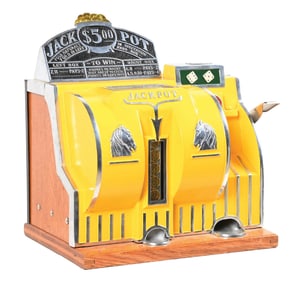 5¢ BALLY RELIANCE DICE MACHINE WITH GOLD AWARD