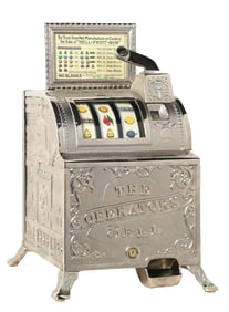 5¢ MILLS "THE OPERATORS BELL" BELL FRUIT GUM SLOT MACHINE