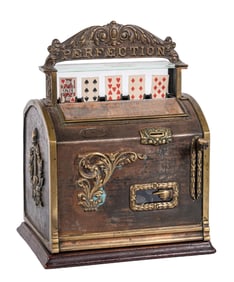 VERY RARE 5¢ WHEELAND NOVELTY CO. "PERFECTION" TRADE STIMULATOR