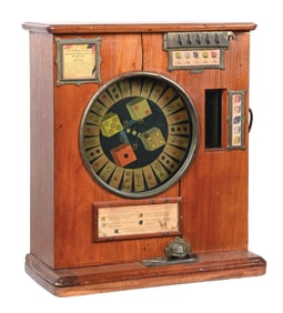 5¢ PAUPA & HOCHRIEM 5-WAY DICE COUNTER FORTUNE TELLING SLOT MACHINE