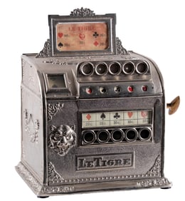 CAILLE BROS. "LE TIGRE" TOKEN PAYOUT TRADE STIMULATOR MADE FOR THE FOREIGN MARKET