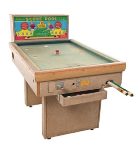 WILLIAMS SCORE POOL ARCADE MACHINE