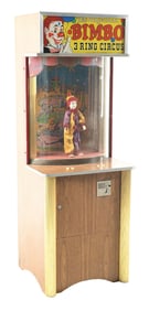 10¢ UNITED BILLIARDS “THE ORIGINAL BIMBO” 3 RING CIRCUS ARCADE MACHINE