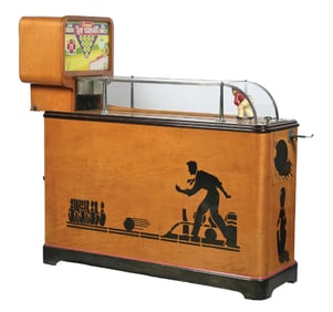 5¢ EVANS 10 STRIKE BOWLING ARCADE GAME