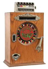 5¢ WALTING BROWNIE JACKPOT COUNTER WHEEL SLOT MACHINE