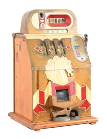 5¢ MILLS NOVELTY CO. HORSE HEAD BONUS SLOT MACHINE