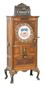 5¢ MILLS NOVELTY CO. "THE DEWEY" UPRIGHT SLOT MACHINE