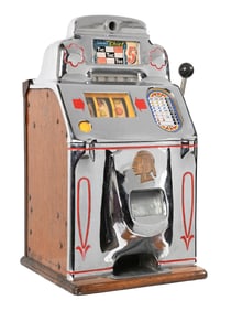 5¢ JENNINGS CHIEF TIC-TAC-TOE SLOT MACHINE