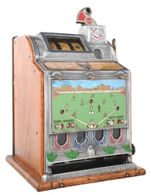 5¢ MILLS FOK BASEBALL MINT VENDOR SLOT MACHINE
