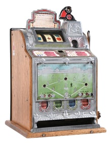 5¢ MILLS FOK BASEBALL VENDER SKILL STOP SLOT MACHINE