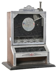 5¢ O.D. JENNINGS ROCK AWAY COIN DROP POCKET SLOT MACHINE