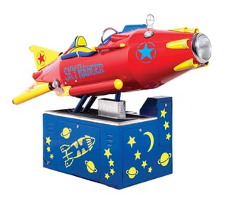 VINTAGE COIN OPERATED "SKY RANGER" ROCKET KIDDIE RIDE