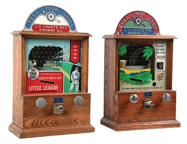 PAIR OF J. F. FRANTZ COUNTERTOP TRADE STIMULATORS