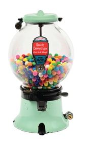 COLUMBUS MODEL RW GUMBALL VENDING MACHINE W/ WITNESS WINDOW