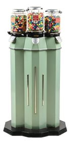 5¢ COLUMBUS MODEL 38 "TRI-MORE" TRIPLE VENDING MACHINE