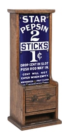 1¢ STAR PEPSIN GUM VENDING MACHINE