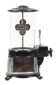 1¢ HANCE REX "FRAGRANT BALL GUM" VENDING MACHINE