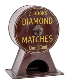 DIAMOND MATCH CO. MATCH BOOK VENDING MACHINE