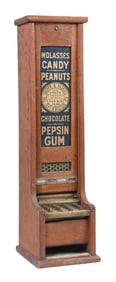 MOLASSES CANDY & CHOCOLATE PEANUT PEPSIN GUM PACKAGE VENDING MACHINE