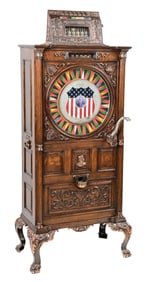 5¢ MILLS NOVELTY "THE DEWY" UPRIGHT SLOT MACHINE