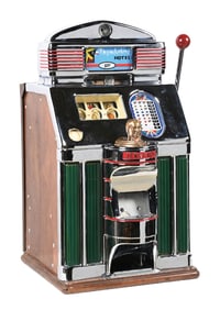 50¢ JENNINGS "THUNDERBIRD HOTEL" CHIEF SLOT MACHINE