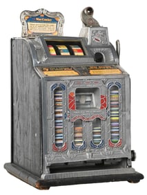 5¢ MILLS NOVELTY CO. FRONT OK VENDER "THE WISECRACKER" SLOT MACHINE