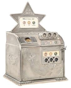 CAILLE BROS. "LA COMETE" CAST IRON SLOT MACHINE