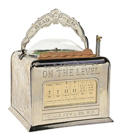 MULTI-COIN CHARLES FEY "ON THE LEVEL" COUNTER DICE MACHINE